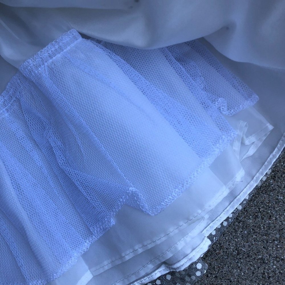 MUNECA A Line Dress 12 Months Little Girls Layered White Sleeveless Spar…​​ - Picture 7 of 8